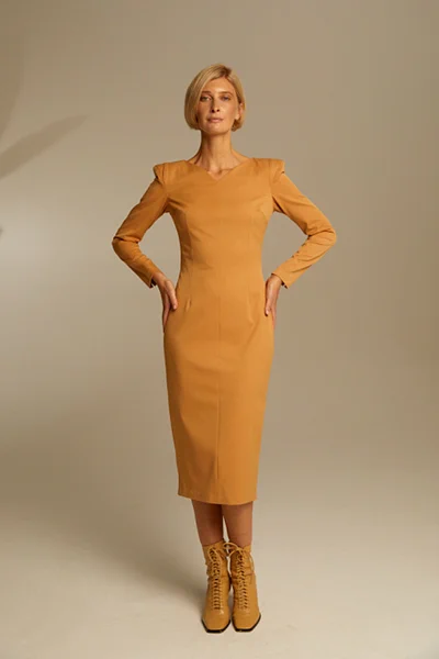 Платье с рукавами пагода