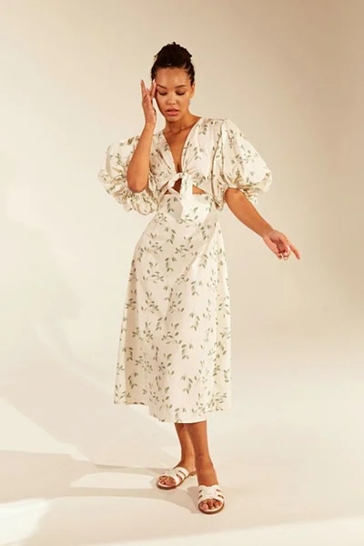 Платье с завязками из хлопка