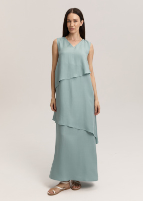 Ярусное платье из лиоцелла 