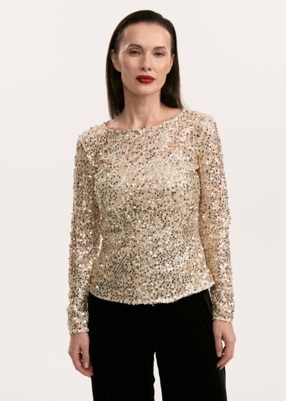 Лонгслив с пайетками