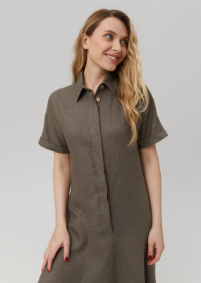 Платье с асимметричным низом 