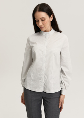 Рубашка с воротником стойкой 