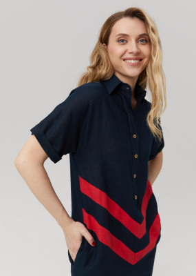 Платье в стиле поло 