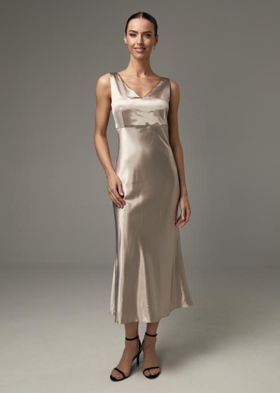 Атласное платье 