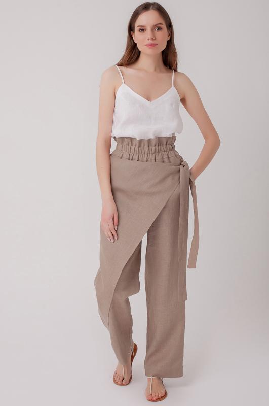 Стильные брюки на запах