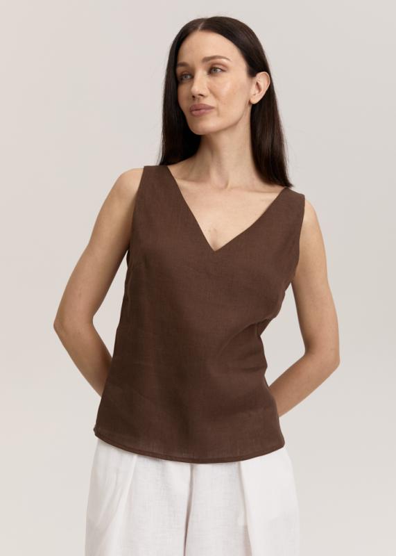 Топ изо льна 