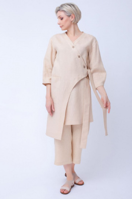 Жакет изо льна на запах