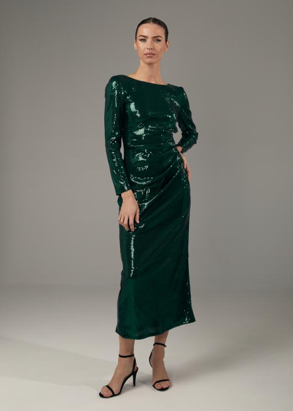 Вечернее платье с пайетками