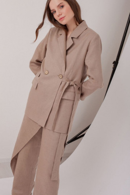 Льняной жакет на запах