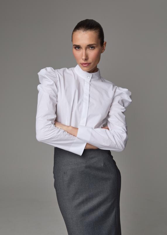 Рубашка с рукавами-буфами Рубашка с рукавами-буфами