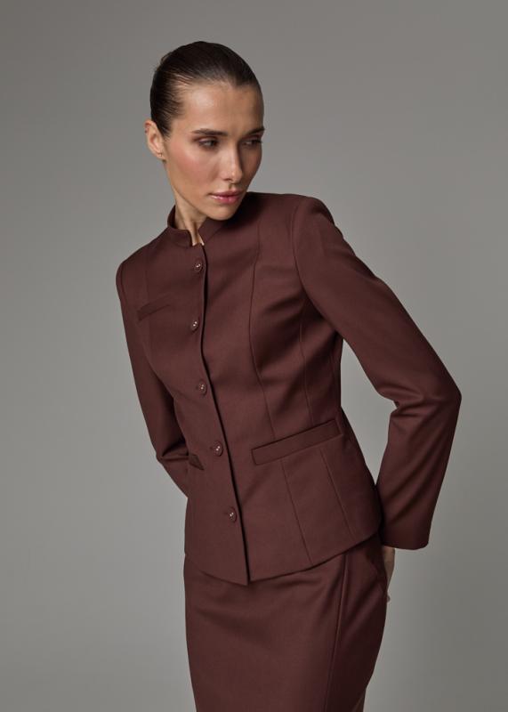 Жакет с воротником-стойка Жакет с воротником-стойка