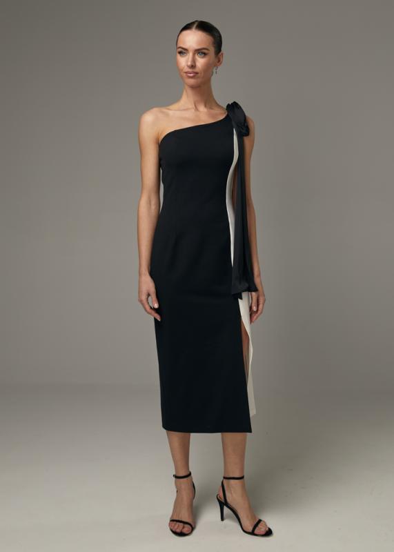 Коктейльное платье с бантом