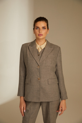 Приталенный жакет из 100% шерсти	