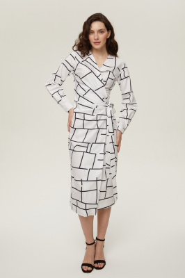 Платье с графичным принтом