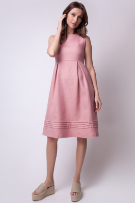 Платье изо льна А-силуэта