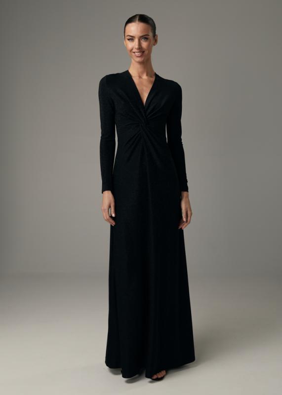 Вечернее платье с перекрутом