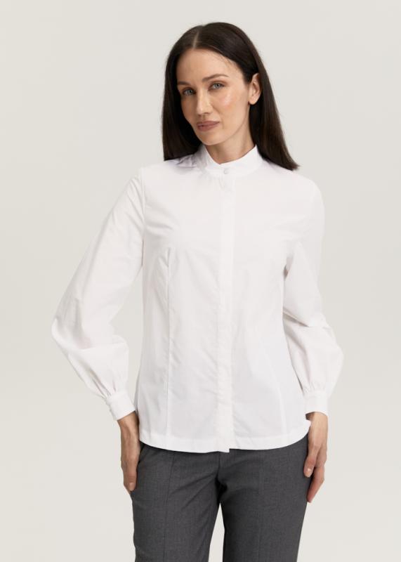 Рубашка с воротником стойкой
