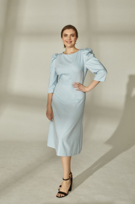 Платье с рукавами буфами 