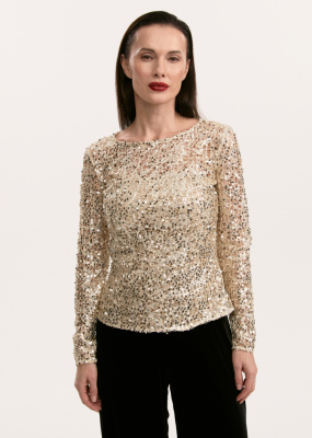 Лонгслив с пайетками