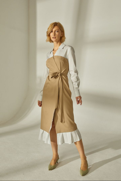 Платье с имитацией рубашки