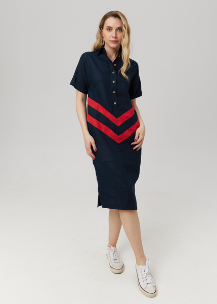Платье в стиле поло 
