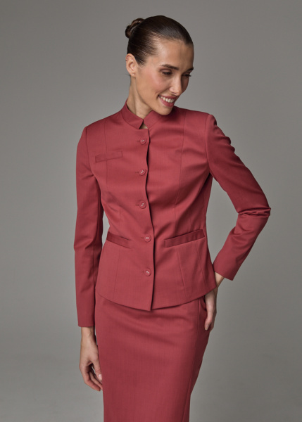 Жакет с воротником-стойка  Жакет с воротником-стойка