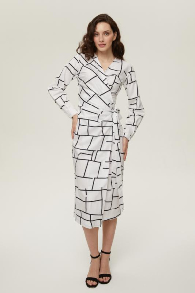 Платье с графичным принтом