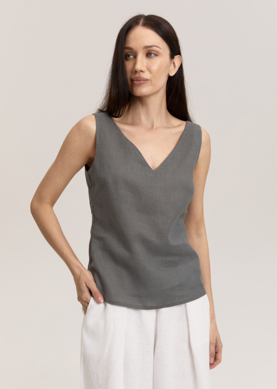 Топ изо льна 