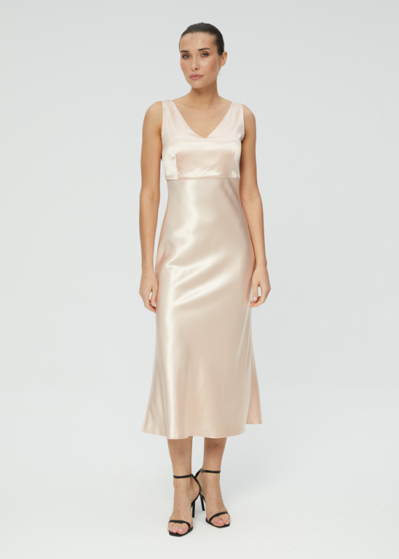 Атласное платье 