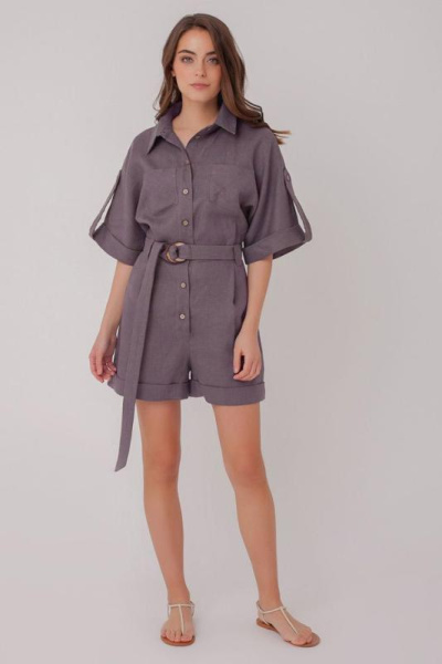 Льняной комбинезон