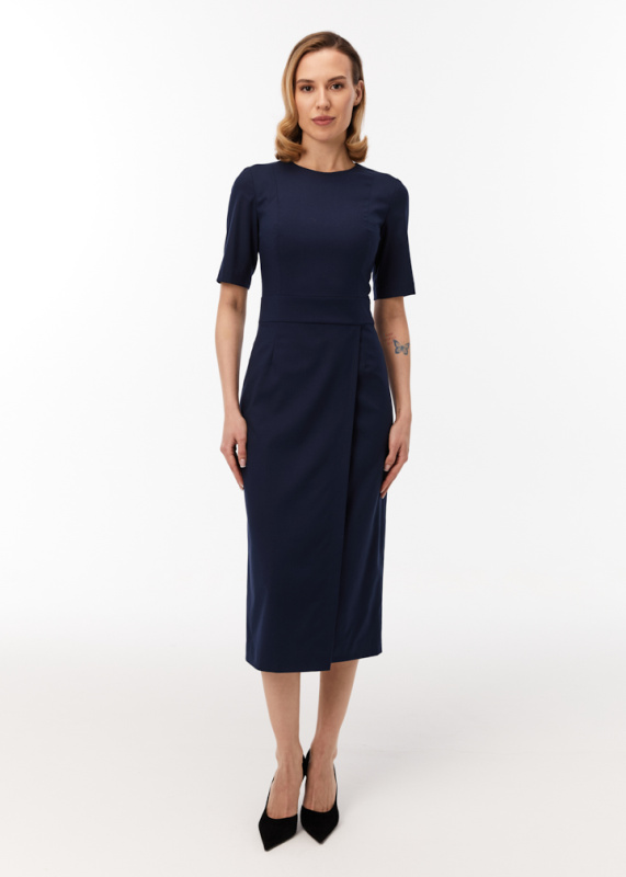 Платье с юбкой на запах 