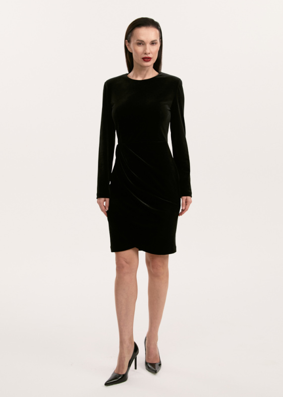 Платье из бархата мини