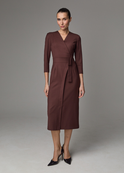 Платье с имитацией запаха  Платье с имитацией запаха