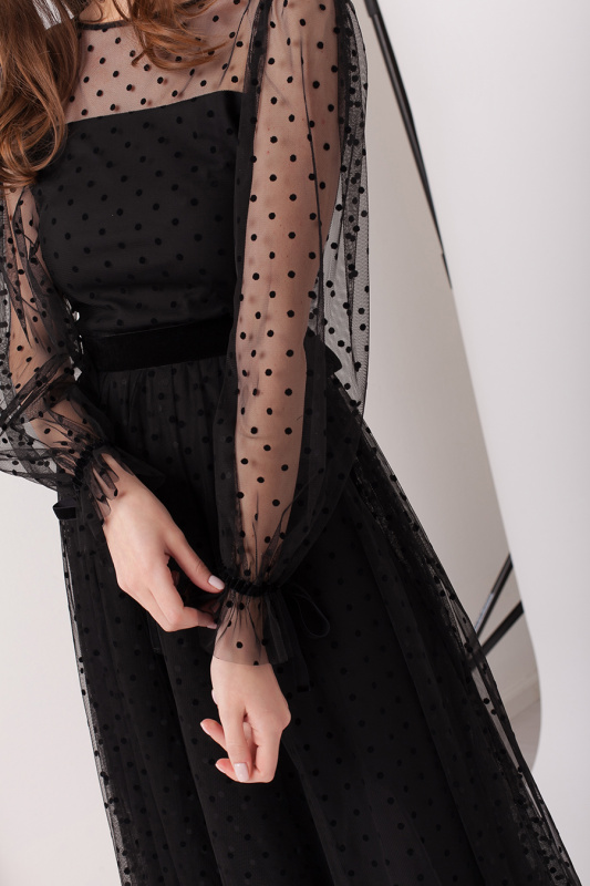 Платье в горошек