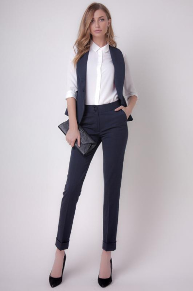 Брюки с отворотом