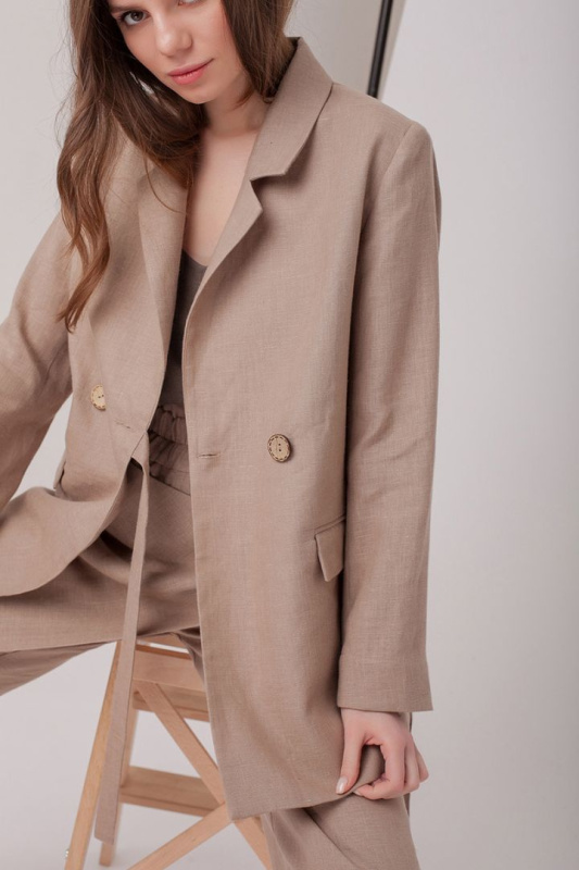 Льняной жакет на запах