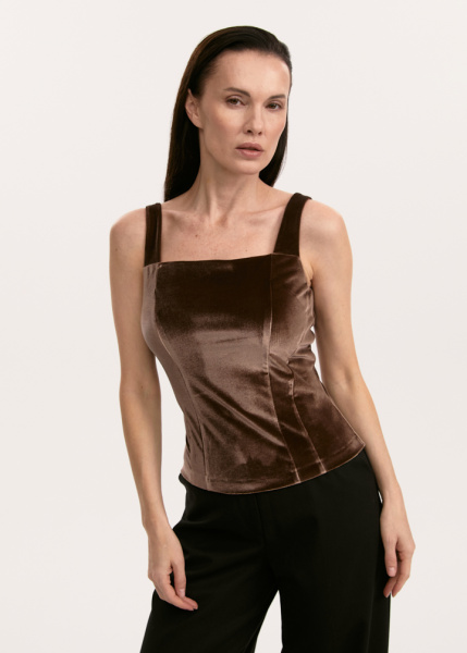Топ бархатный