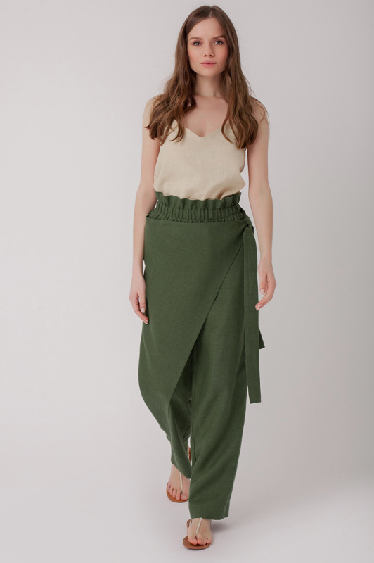 Стильные брюки на запах