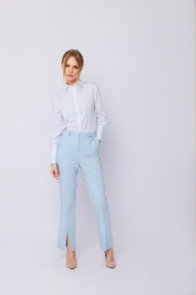 Прямые брюки с разрезами