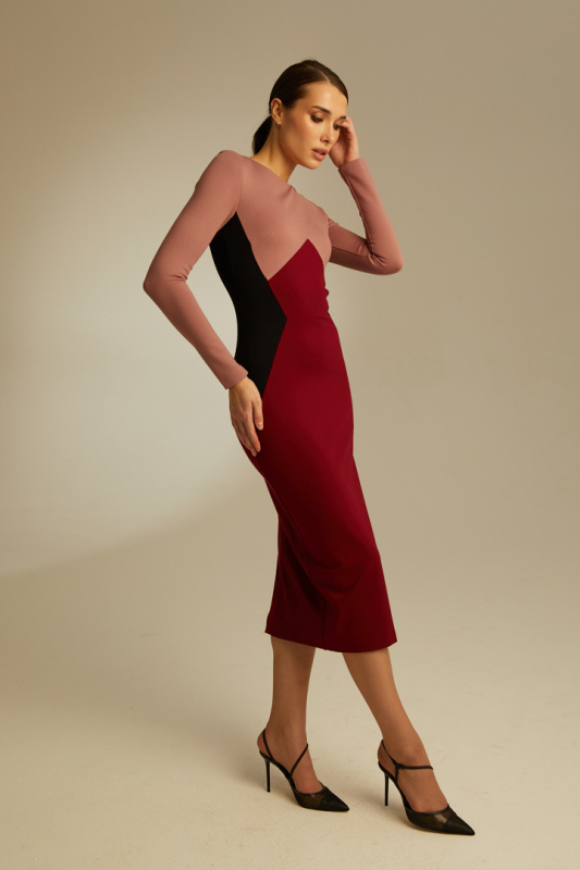 Трехцветное платье Трехцветное платье