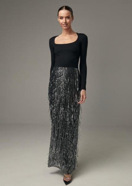 Вечерняя юбка с пайетками