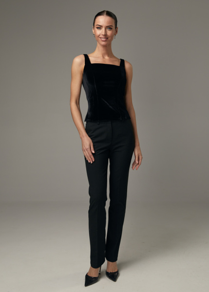 Топ бархатный 