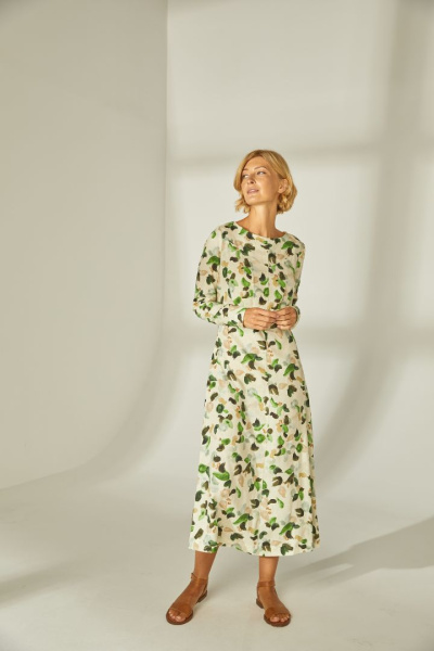 Платье с цветочным принтом 