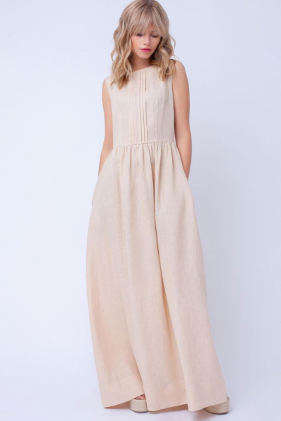 Льняное платье изо льна