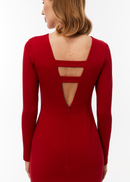 Платье из джерси с открытой спиной