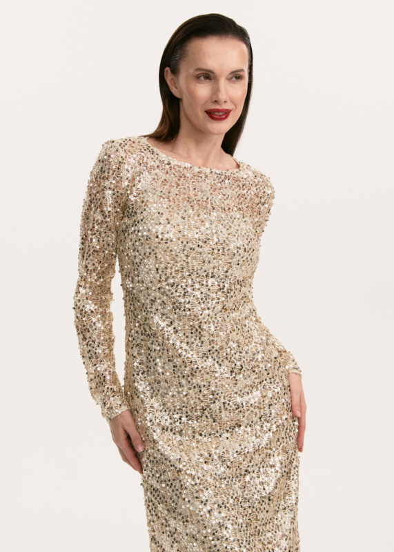Платье с пайетками