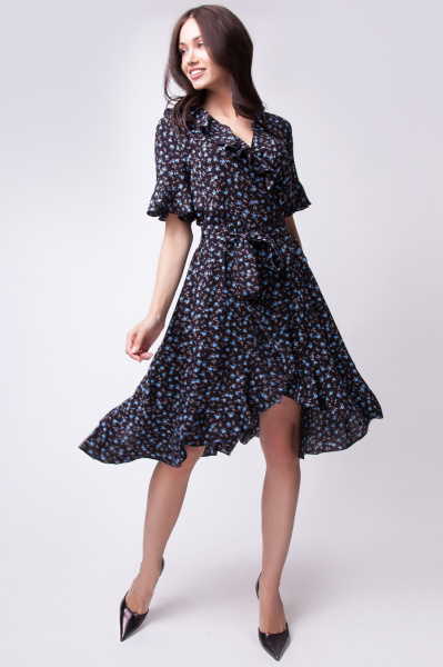 Платье в цветочный принт