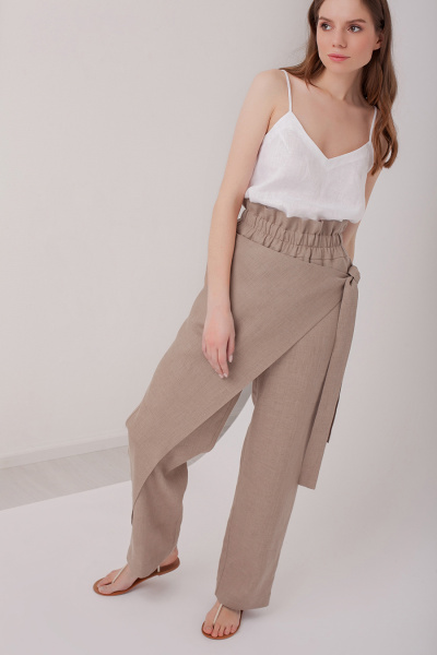 Стильные брюки на запах 