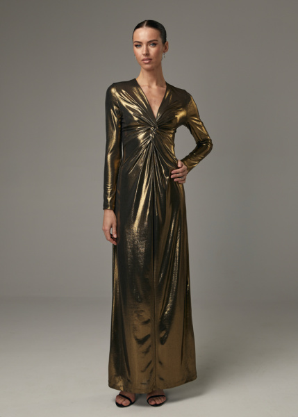 Вечернее платье с перекрутом 