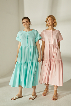 Летнее платье из хлопка